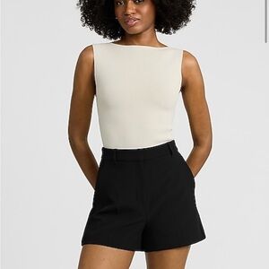 Express tailored black shorts